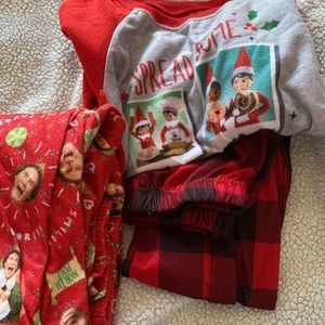 Set of boys Xmas pajamas